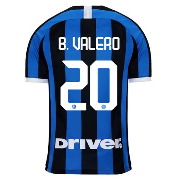 Replicas Camiseta Inter NO.20 B.Valero 1ª 2019/20 Azul